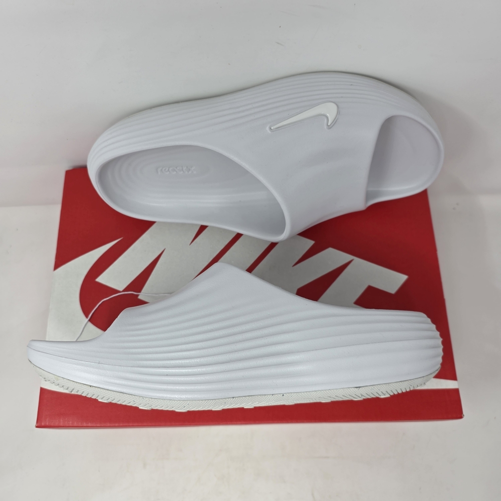 Nike ReactX Rejuven8 Slide Summit White HV4479-100 Men's 9 Women's 10 NEW DS NIB